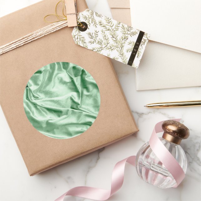 Fabric Texture 4 Classic Round Sticker (Gifting)