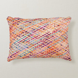 Fabric texture weave a large thread accent pillow