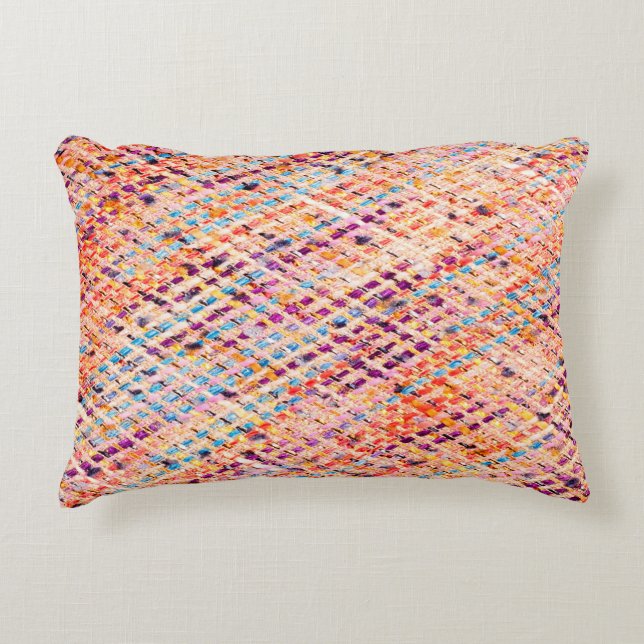 Fabric texture weave a large thread accent pillow (Front)