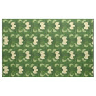 Fabric - Vintage White Tulips Half Brick Rotated