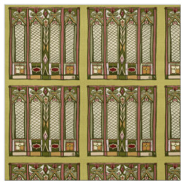 Fabric with " Arts and Crafts" Stylized Pattern