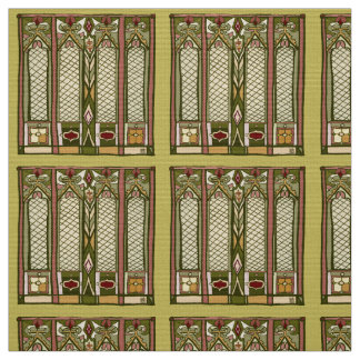 Fabric with " Arts and Crafts" Stylized Pattern
