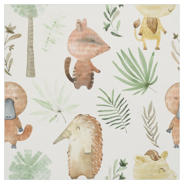 Fabric with australian animals for kids (Swatch)