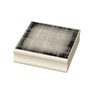 Fabric with Dark Border Rubber Art Stamp