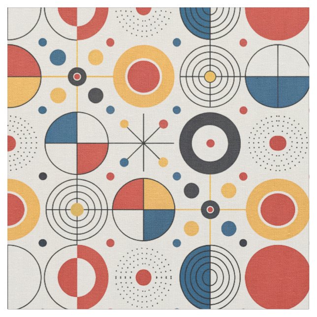 Fabric with geometric design (Close Up)
