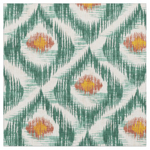Fabric with ikat pattern