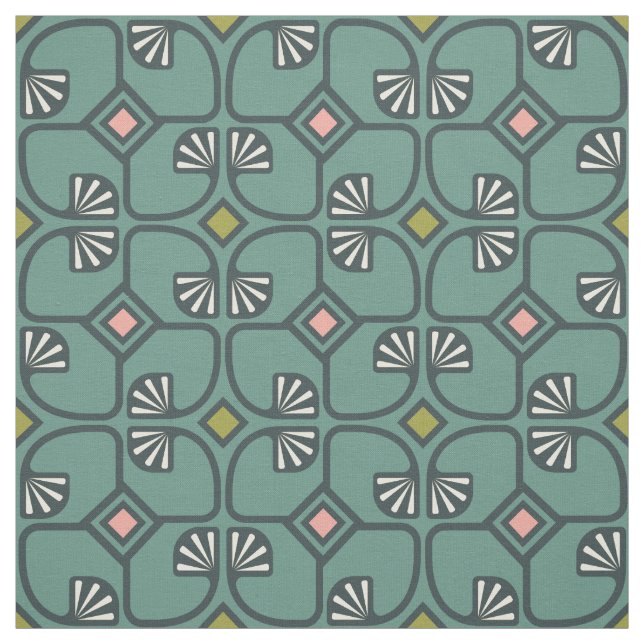 Fabric with vintage floral pattern. (Swatch)