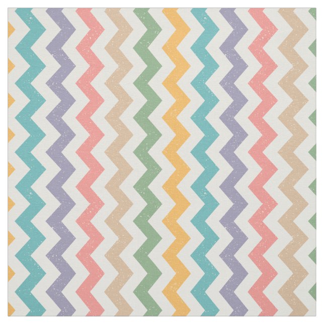 Fabric with vintage zig zag pattern. (Swatch)