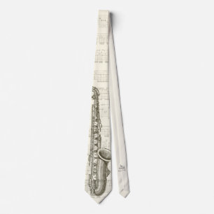 Fabricants de musique Saxophone Design cravate