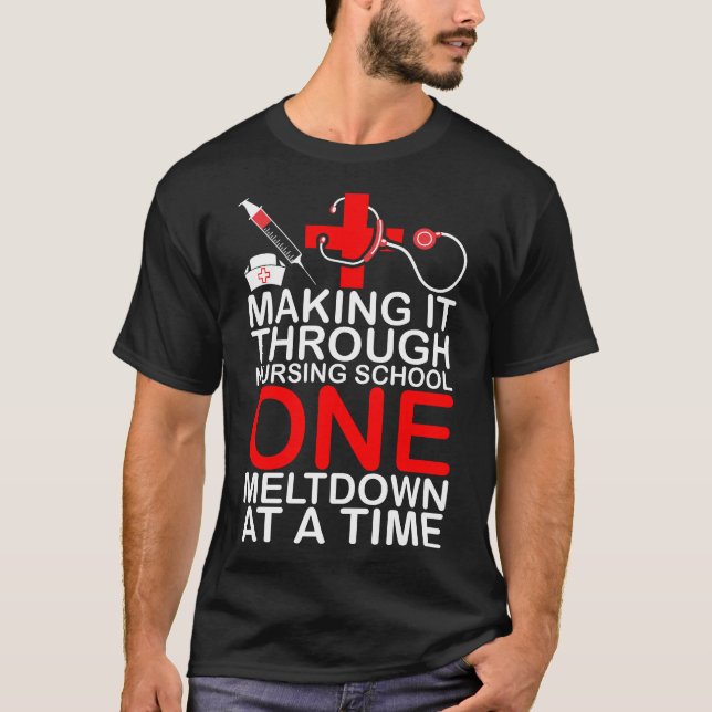 Fabrication de lui par le T-shirt d'école (Devant)