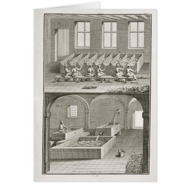 Fabrication de papier, de l'Encyclopédie des Scien (Devant)