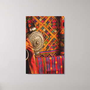Fabrics, Bhutan Canvas Print
