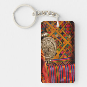 Fabrics, Bhutan Keychain