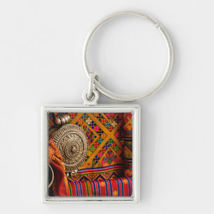 Fabrics, Bhutan Keychain