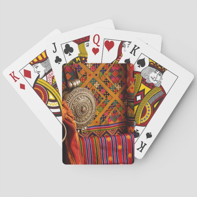 Fabrics, Bhutan Playing Cards (Back)