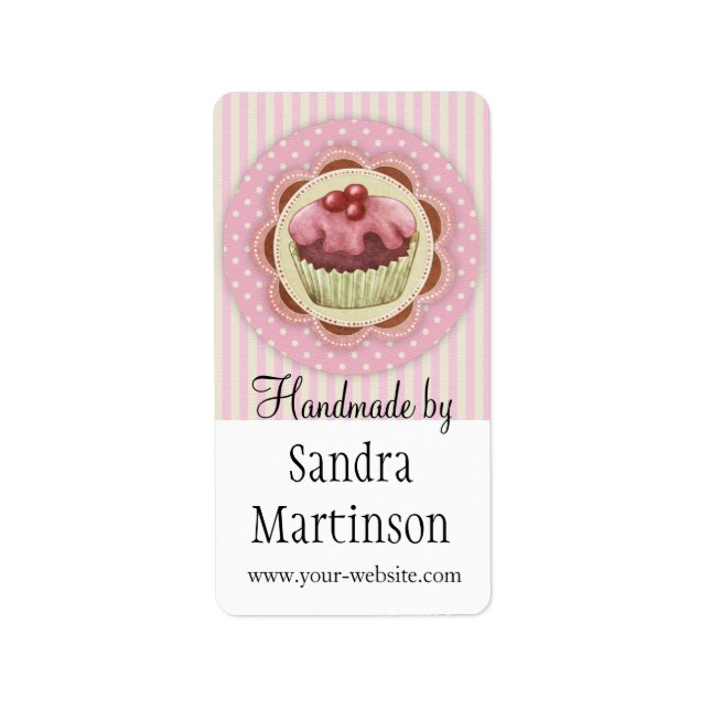 Fabriqué à la main par - étiquette (Devant)