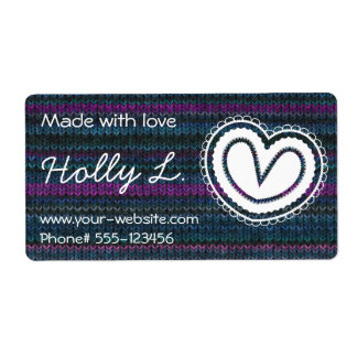 Fabriqué à la main par - étiquette