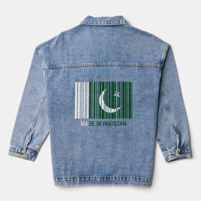 Fabriqué au Pakistan Indicateur Code à barres (Verso)