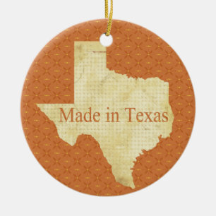 Fabriqué au Texas 1er ornement photo de Noël pour 