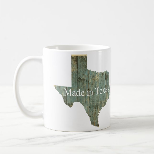 Fabriqué au Texas Café Thé Chocolat Mug (Gauche)