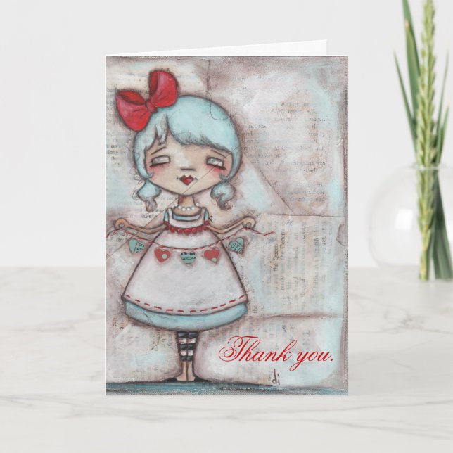 Fabriqué avec amour - Carte de remerciements (Devant)