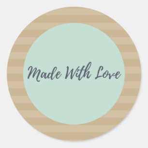 Fabriqué avec des autocollants d'amour