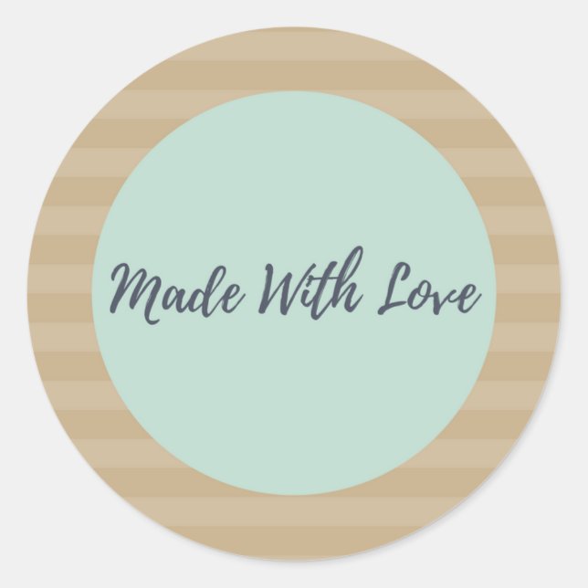 Fabriqué avec des autocollants d'amour (Devant)