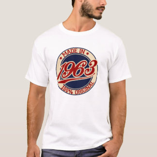 Fabriqué En 1963 T-Shirt 100% Original