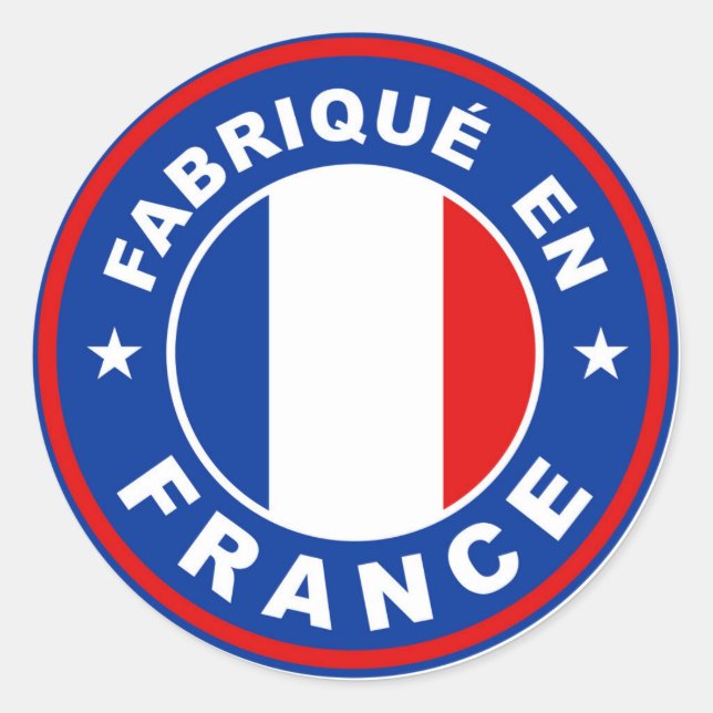 fabriqué en france étiquette national (Devant)