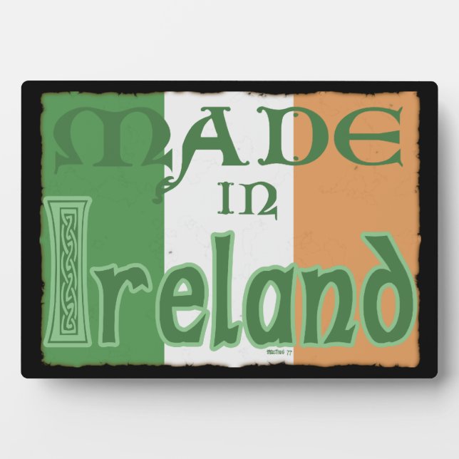 Fabriqué en Irlande 2 Plaques (Devant)