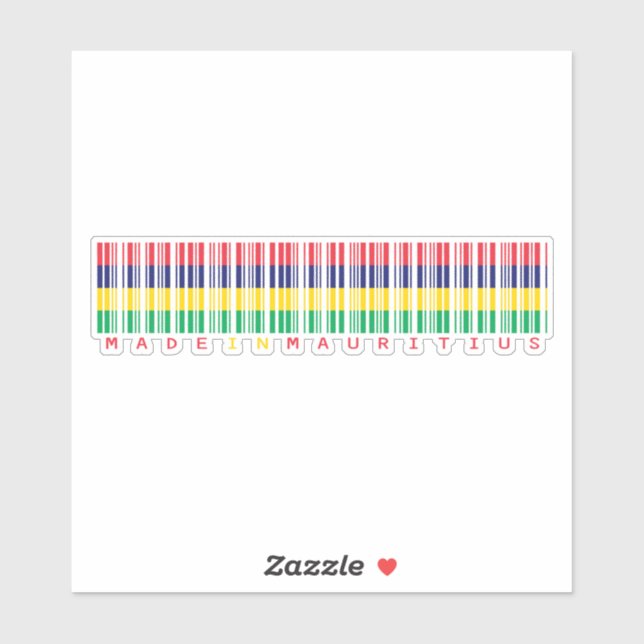 Fabriqué en Maurice - Sticker Island Pride (Feuille)
