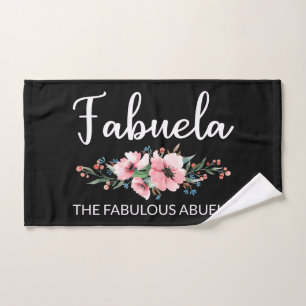Fabuela Definition I - Fabulous Abuela Flowery Bath Towel Set
