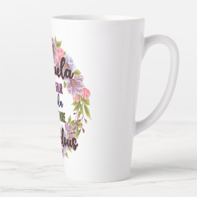 Fabuela Like A Regular Abuela Only Way Fabulous Latte Mug (Right)