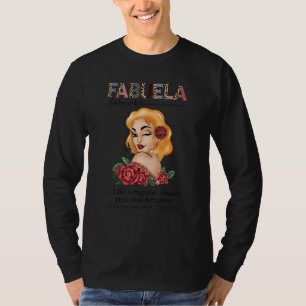 Fabuela Spanish Fabuela Definition Leopard red ro T-Shirt