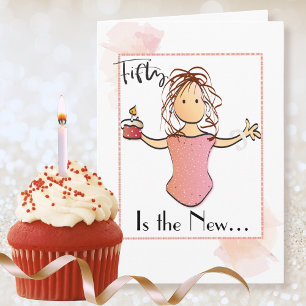 Fabuleuse carte d'anniversaire 50 personnalisée po