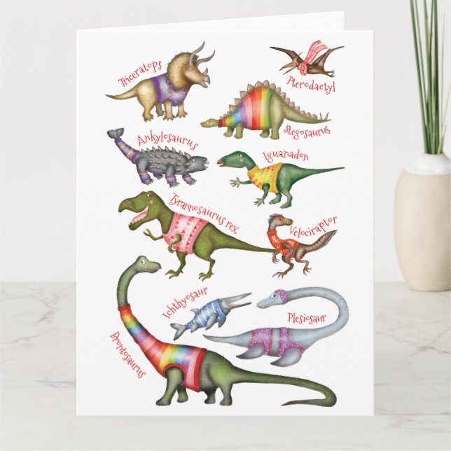 Fabuleux carte blanche dinosaures (Devant)