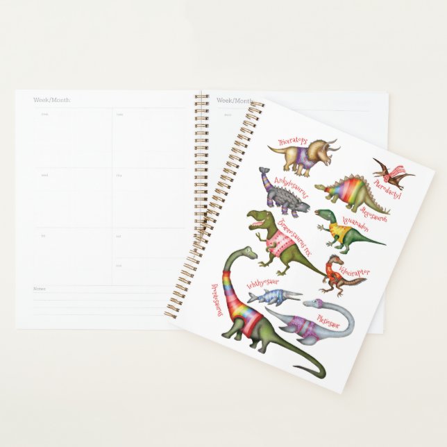 Fabuleux planificateur de dinosaures (Devant avec enveloppe)