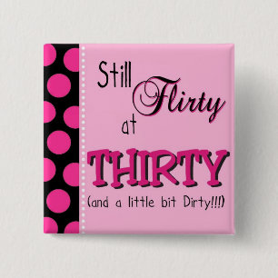 Fabulous 30th Birthday 2 Inch Square Button
