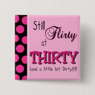 Fabulous 30th Birthday 2 Inch Square Button