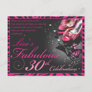 Fabulous 30th! invitation