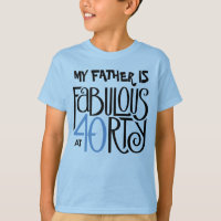 Fabulous 40 black blue Kids T-shirt