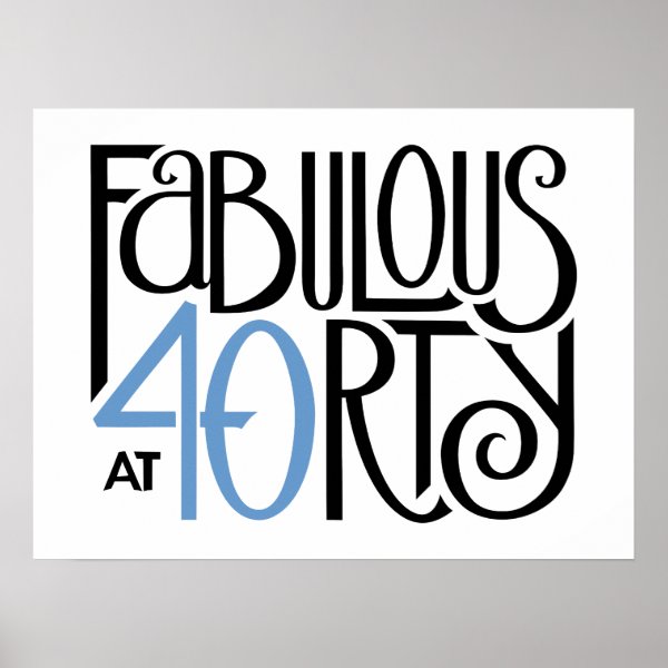 Happy 40th Birthday Posters, Prints & Poster Printing Zazzle CA