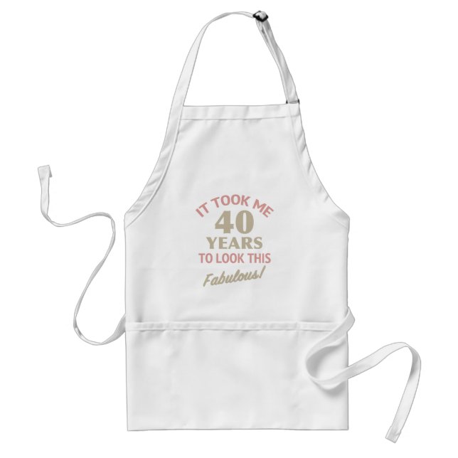 Fabulous 40th Birthday Standard Apron (Front)