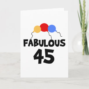 Fabulous 45 card