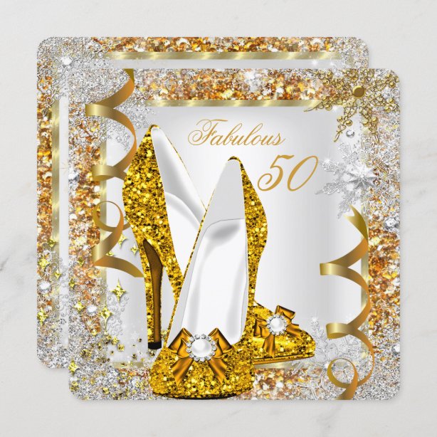 Unique 50th Birthday Invitations & Announcements Zazzle CA