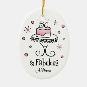 Fabulous 50 Personalized Ornament