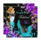 Fabulous 50 Teal Purple Heels Gold Bubbles Party