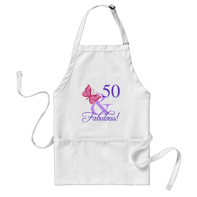 Fabulous 50th Birthday For Women Standard Apron (Front)