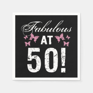 Fabulous 50th Birthday  Napkin