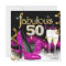 Fabulous 50th Party Glitter Hot Pink Champagne
